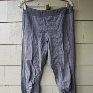 XCVI Lightweight Gray Ruched Leg Long Pants GUC Size L